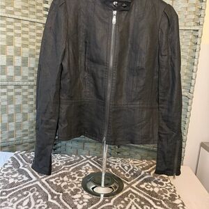 Ann Taylor Navy Linen Jacket